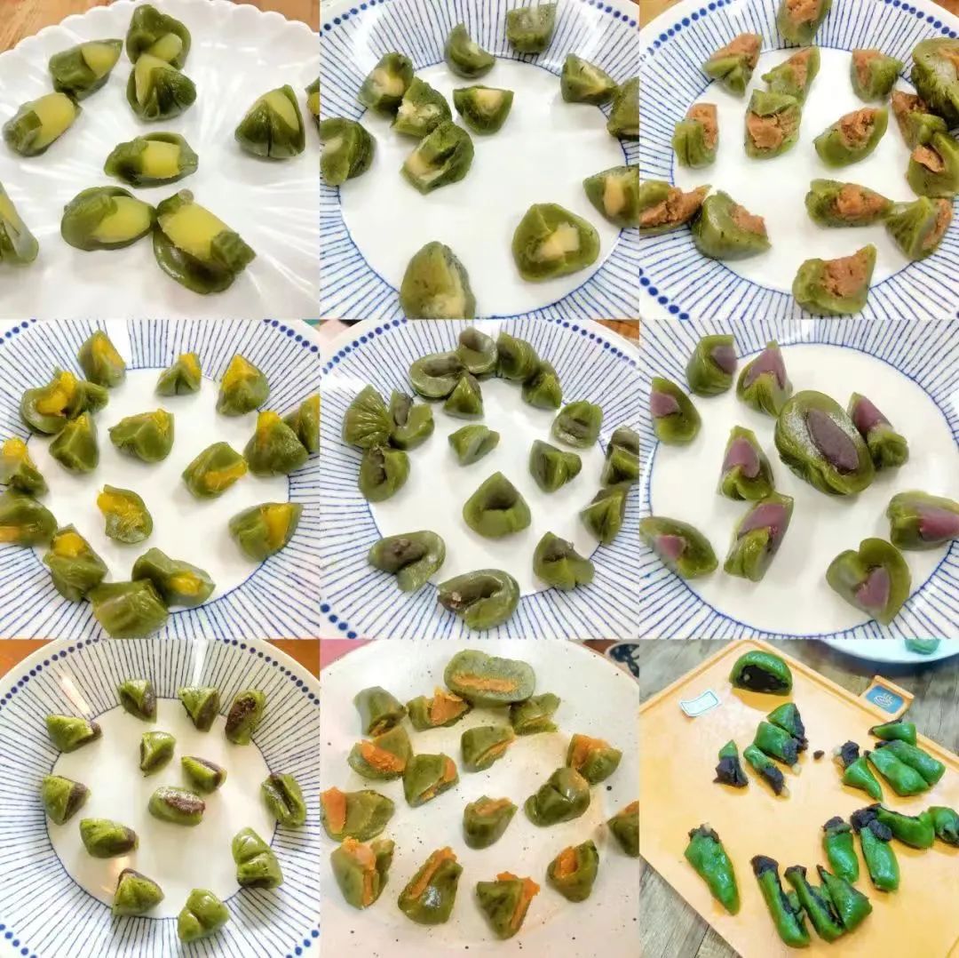 Red Bean Mugwort Spring Cake