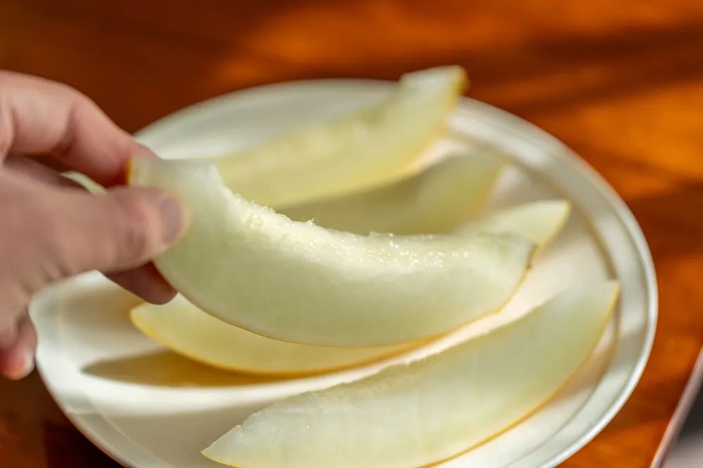 Golden Crystal Honeydew close-up